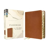 Flourish: The NIV Bible for Women, Leathersoft, Brown, Thumb Indexed, Comfort Print, (Hardcover)