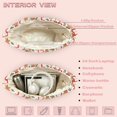 thumbnail image 5 of Jeiento Gingerbread Christmas Print Quilted Tote Bag for Women Large Capacity Shoulder Purse Handle Handbag for Holiday Shopping Work Travel Festive Gift, 5 of 7