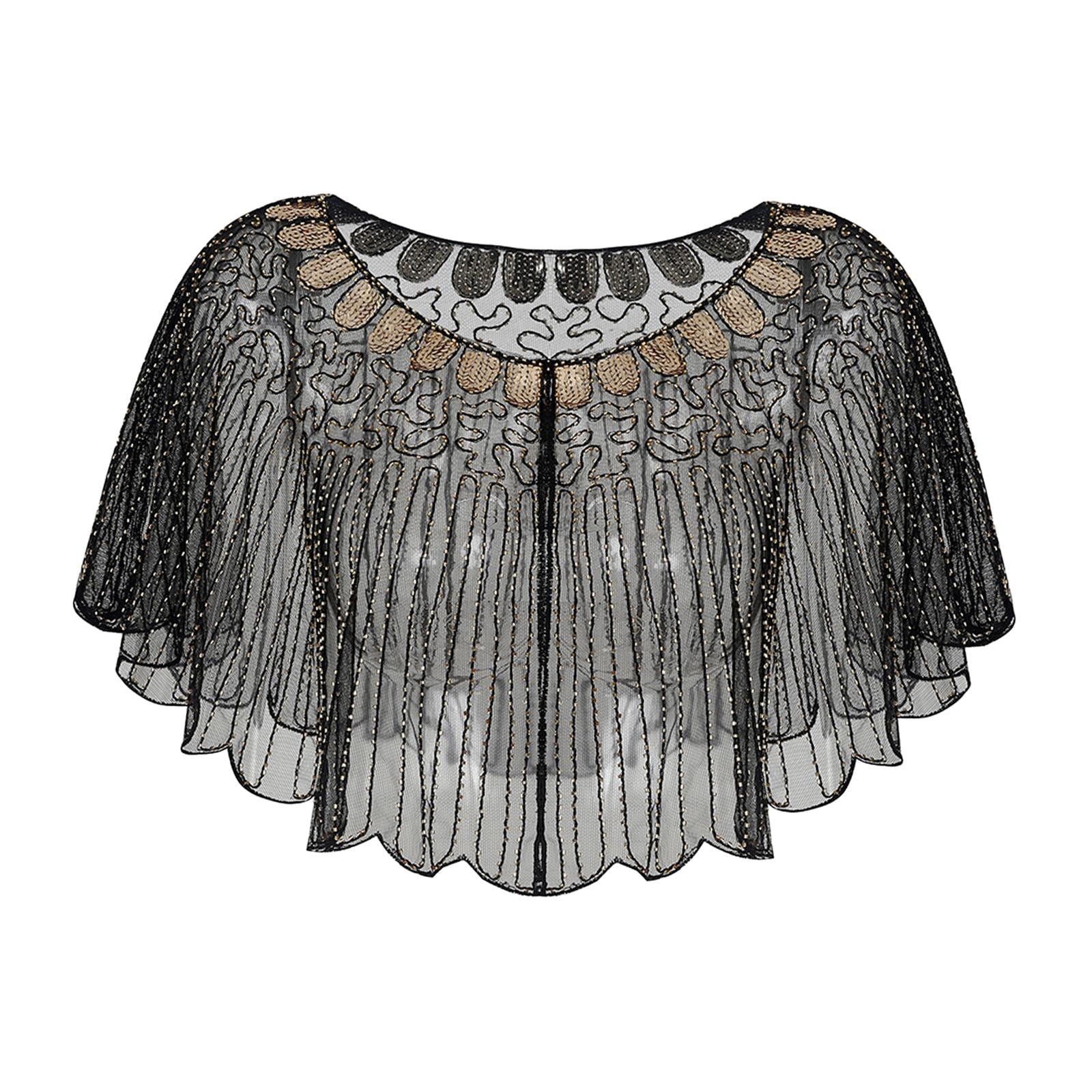 Women Sequin Shawl Cape, Women Shawl Wrap, Casual Shawl Fashion Evening