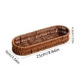 thumbnail image 2 of Hand-Woven Rectangular Rattan Look Kitchen Utensil Storage Basket, Flatware Caddy for Knives, forks and Spoons, Neat Organizer for Home Kitchen Tableware Sorting, 2 of 7