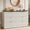 White, variant on YouTrend 6 Drawer Dresser for Bedroom,55.1"Width Fluted Wood Chest of Drawer with Golden Embedded Handles for Living Room,Blue