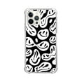 thumbnail image 1 of Black White Smile Face Case Compatible with iPhone 12 Pro,Unique Art Design TPU Bumper Cover Case, 1 of 6
