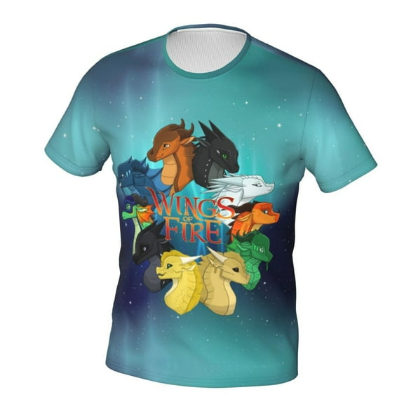 Wings Of Fire Unisex 3d Pattern Printed Short Sleeve T-Shirts Casual Graphics Tees Small