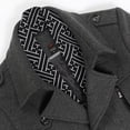 thumbnail image 4 of Winter men's coat with cotton wool trench coat, detachable scarf collar men's coat, 4 of 4