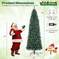 thumbnail image 4 of Costway 9 FT Artificial Xmas Tree with 1168 Branch Tips 500 LED Lights 9 Lighting Modes, 4 of 11
