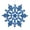 Blue, variant on SpencerToys Blue Glitter Snowflake Plastic Christmas Decorative Accent Ornaments, 24 Count (4")