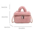 thumbnail image 3 of Bolso Tipo Cartera Informal para Mujer Bolso Hobo Elegante Con Doble Gran Capacidad (rosa), 3 of 9