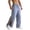 3-Blue, variant on Men's 2 Sides Full Zipper Open down Casual Pants for After Leg Postoperative Wear Elastic Waisted Relaxed Fit Sweatpants Soft Comfy Easy on off Trousers 6-Navy M
