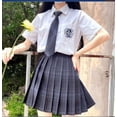 thumbnail image 1 of Uniforme Jk Ensemble Complet Chemise Brodée Jupe Plissée, 1 of 3