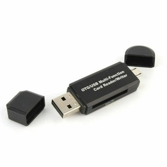 Micro USB OTG to USB 2.0 Adapter SD-Micro SD Card Reader with Standard USB Male