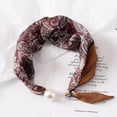 thumbnail image 2 of Polka Dot Magnetic Clasp Neck Scarf – 19.7" Women’s Lightweight Chiffon Square Scarf for Work & Casual, 2 of 6