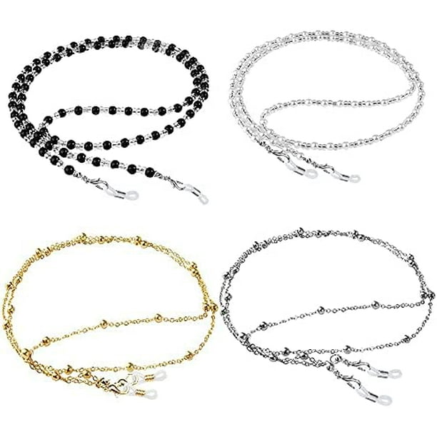 4 Pcs Eyeglass Chains for Women Eyeglasses String Holder Glasses Strap