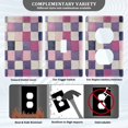 thumbnail image 3 of Yayeee Blank Wall Plate Cover 1-Gang 4.5"x2.7" Home Unused Decorative Outlet, Pink and Purple Plaid Pattern, 3 of 7