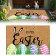 thumbnail image 2 of RotHome Easter Porch Decor Outdoor Coir Mat Non Slip Spring Easter Bunny Door Rug for Front Entrance Durable Indoor Home Decoration Gifts for Family Friends, 16 x 24 Inch, 2 of 9