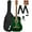 Green, variant on Fender FA-15 3/4-Scale Kids Steel String Acoustic Guitar - Moonlight Burst w/ Gig Bag