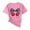 Pink, variant on UVEASISHA July 4th Patriotic Tops for Women Short Sleeve Cute Print Graphic Tee Summer Casual Going Out T-Shirt Blue M