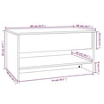 thumbnail image 4 of vidaXL Coffee Table High Gloss White 80x50x40 cm Engineered Wood, 4 of 5