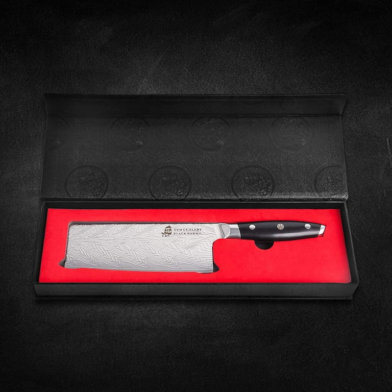 SYOKAMI Multifunction Chinese Chef Knife, 7.7 Inch Meat Cleaver With Herb  Stripper And Sheath, Butcher Knife Heavy Duty Bone Chopper, Slicing
