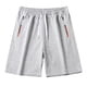 thumbnail image 2 of Fiudx Pantalones Cortos Deportivos para Hombre, Transpirables y Ligeros, con Bolsillos con Cremallera, Estilo Corto, Perfectos para Gimnasio, Correr y Nadar, Ideales para Un Estilo de Vida Activo, Ro, 2 of 3