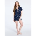 thumbnail image 3 of Joyspun Women's Dreamy Soft Collection Notch Collar Top and Shorts Pajama Set, 2-Piece, Sizes XS-3X, 3 of 5