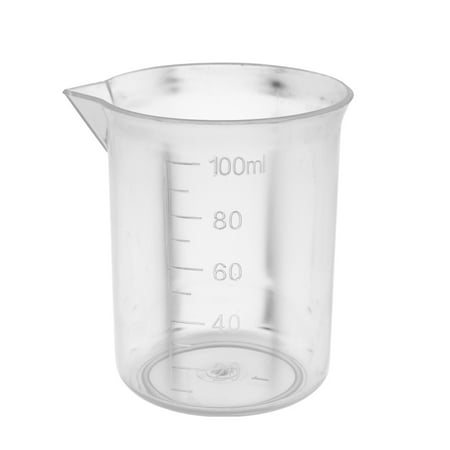 

Farfi 100ML Measuring Cup Non-stick Multipurpose Plastic Anti-drip Nozzle Mixing Cup Laboratory Equipment (100ML)
