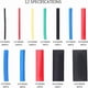 thumbnail image 2 of 750-Piece Heat Shrink Tubing, Electrically Insulated Heat Shrink Cable Tube, 2:1 Shrink Ratio, 5 Colors, 12 Sizes, 2 of 5