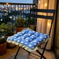 thumbnail image 4 of Ruffled Round Seat Cushion, Cotton Chair Pad 15.7 x 15.7 Inch, Home Comfort Pad for Office Dining Chair, 4 of 6