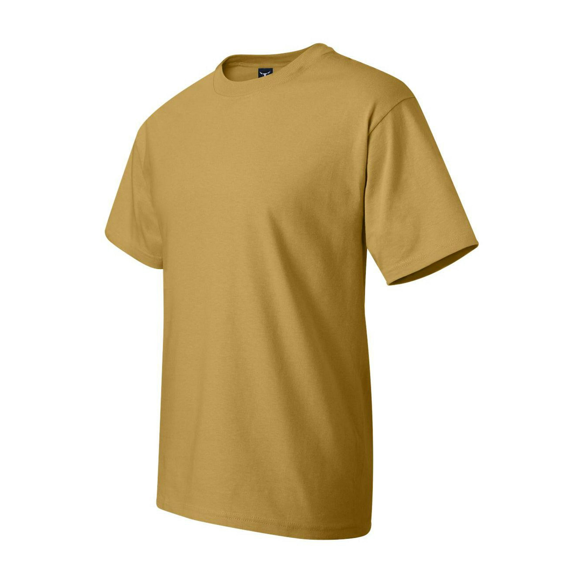 Hanes 5180 Beefy-T T-Shirt - Yellow M