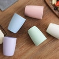 thumbnail image 3 of Ekologisk återanvändbar mugg för vuxna (12oz), vetehalm biologiskt nedbrytbar hälsomugg set om 5 - Flerfärgad, diskmaskinssäker - Beige, 3 of 5