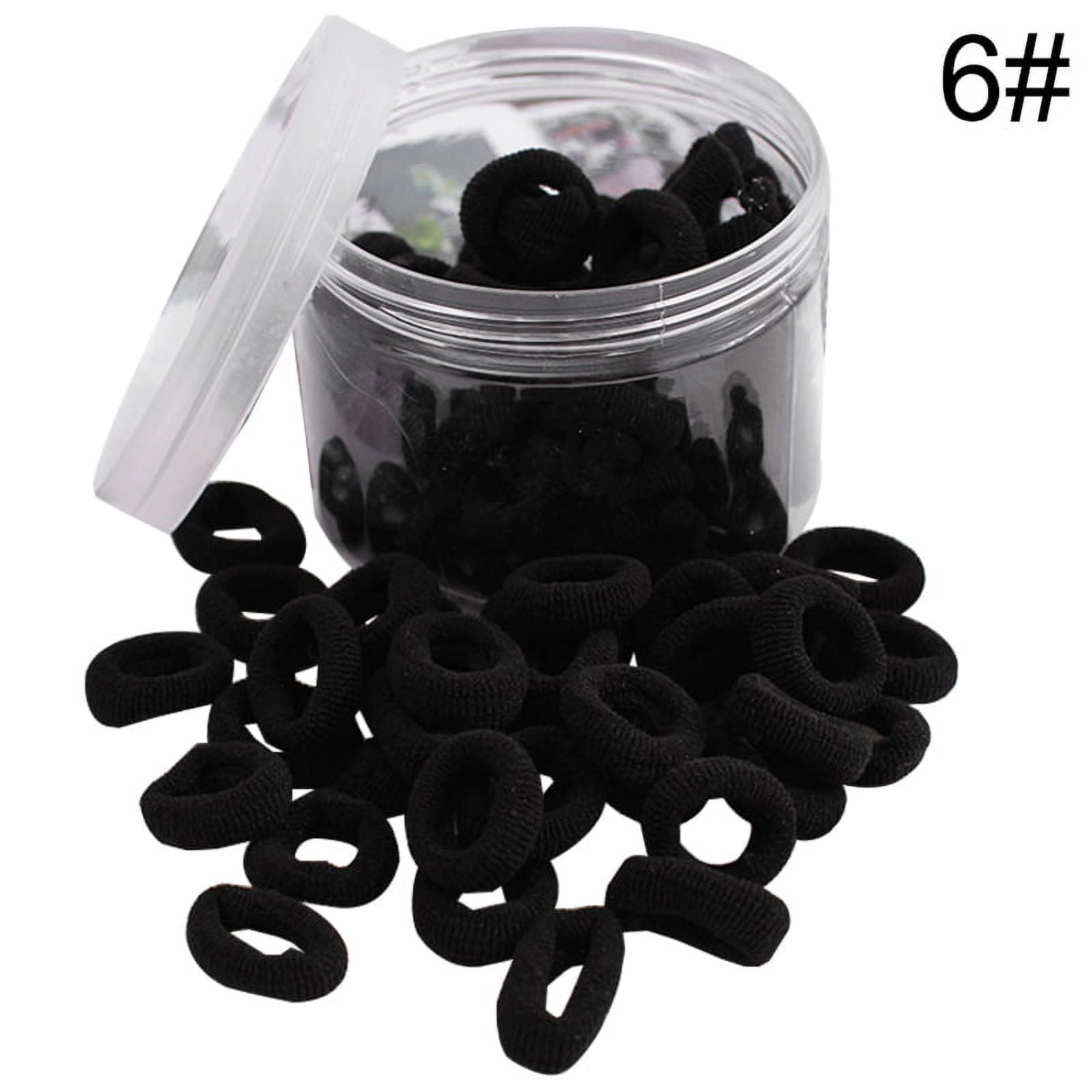 50/100pcs Elastic Hair Accessories For Girls Rubber Bands Candy  Fluorescence Black Colored Ring Ponytail Holder Hair Bands