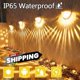 thumbnail image 2 of Paquete de 6 lámparas de pared LED solares para exteriores, lámparas de jardín energéticas, lámparas de valla solares impermeables, luces LED decorativas navideñas, 2 of 5