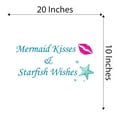 thumbnail image 4 of Mermaid Kisses And Starfish Wishes Mermaids Hot Lips Seahorse Statfish Princess Fish Starfish Queen Sweet Dreams Bedtime Unicorn Lovely Dream Wall Decal Sticker - Size: 20 In X 10 In, 4 of 5