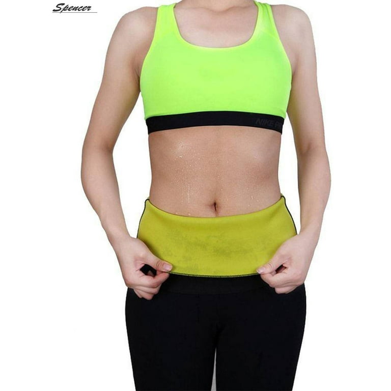 Spencer Women Neoprene Slimming Belt Body Shaper Waist Trainer, Sweat  Stomach Fat Burner Workout Sauna Suit Tummy Control Shapewear Cincher  Weight