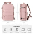 thumbnail image 3 of Livhil Travel Backpack for Women, Travel Backpack Carry on Flight Approved Fits 16" Laptop, Pink, 3 of 7