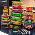 thumbnail image 3 of Contenedores de almacenamiento de alimentos RockBerry, 40 unidades, herméticos con tapas, 3 of 7