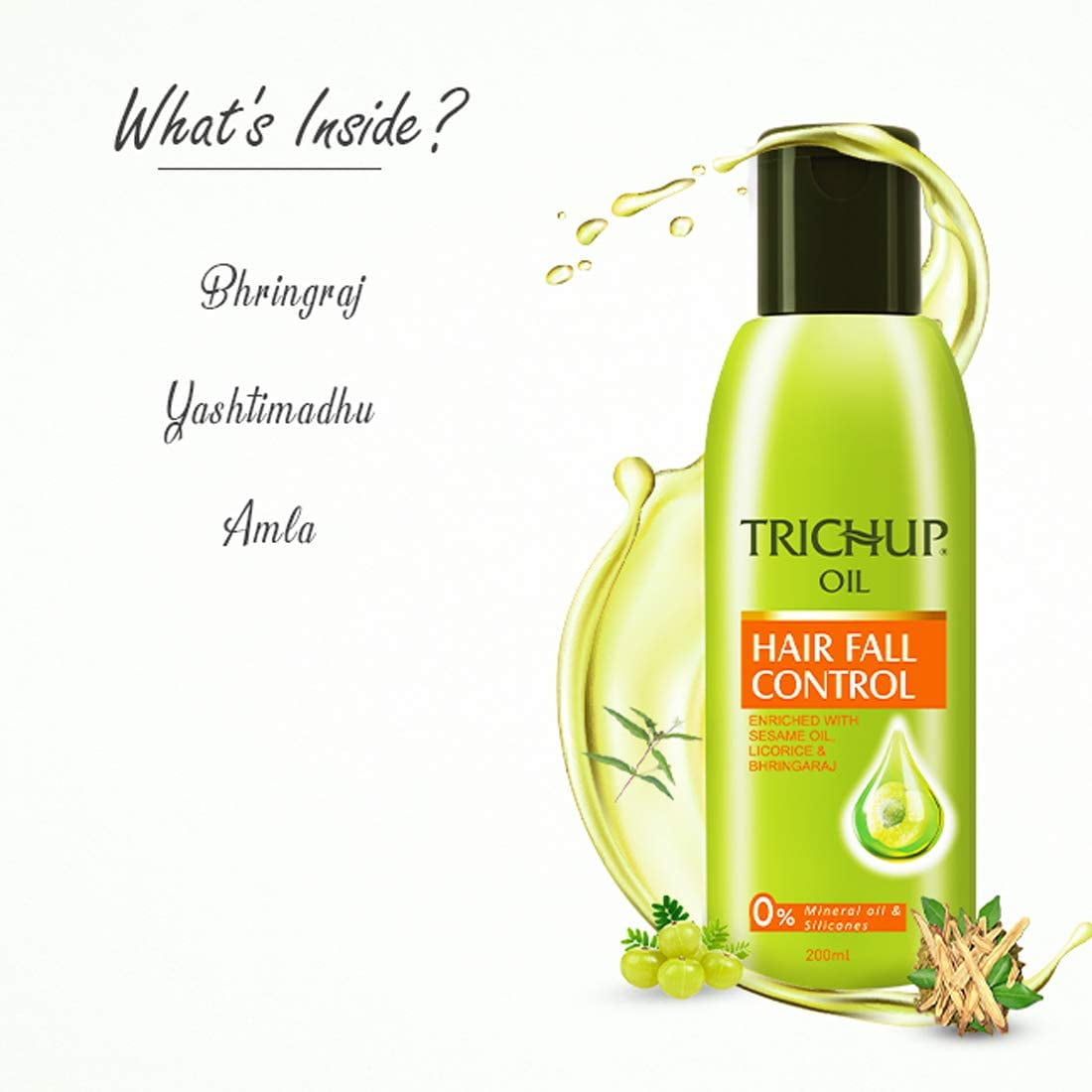 Trichup Hair Fall Control Oil, 100 ml Price, Uses, Side Effects,  Composition - Apollo Pharmacy