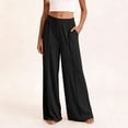 thumbnail image 2 of Besolor Womens Wide Leg Pants Elastic High Waisted Casual Loose Loungewear Workout Athletic Gym Yoga Trousers, 2 of 6