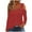 Wine, variant on Long Sleeve Workout Tops for Women Plus Size Fall Sweatshirt Casual Solid Off Shoulder Pullover V Neck Sweatshirt