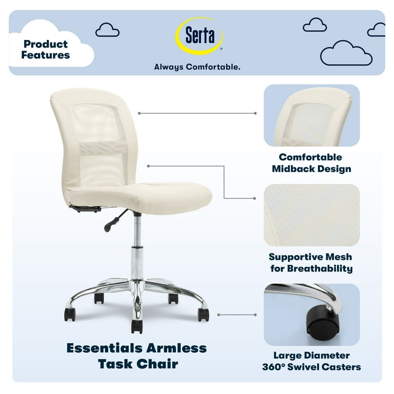 Serta at home essentials faux leather office chair deals