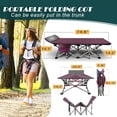 thumbnail image 3 of WLTER Camping Cot for Adults, Folding Sleeping Cot with Mattress, 500 lb Capacity Heavy Duty Outdoor Folding Sleeping Bed, Portable Cot Bed for Camping, Indoor Guest Use, Home & Travel, 3 of 6