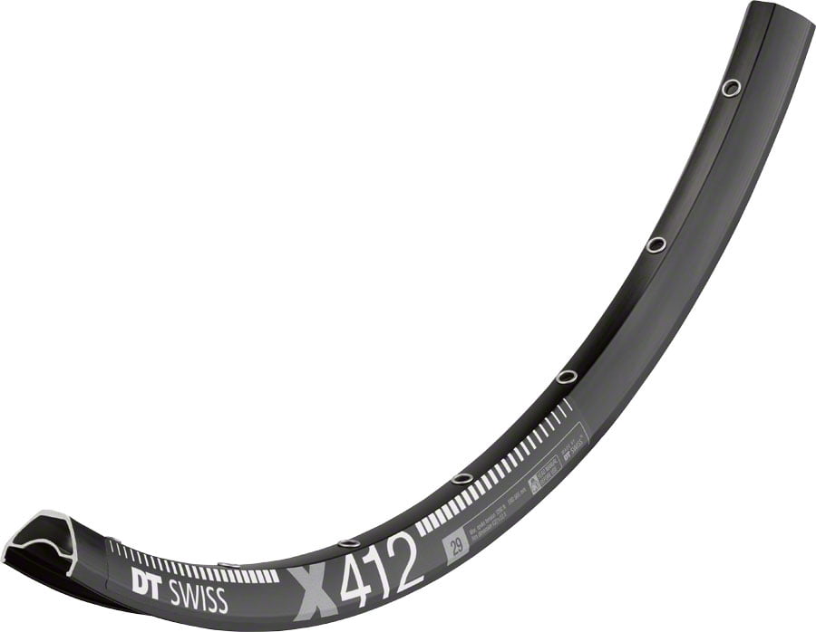 32h Black DT Swiss X 412 27.5 Tubeless-Ready Disc Rim