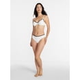 thumbnail image 2 of Time and Tru Women's Mid Rise Bikini Bottoms with Contrast Trim, Sizes XS-XL, 2 of 5