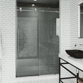 thumbnail image 3 of Vigo Vg6021cl5676 Elan E-Class 76" High X 56" Wide Sliding Frameless Shower Door -, 3 of 7