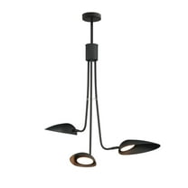 E24093-BK-ET2 Lighting-Marsh - 27W 3 LED Pendant-32.75 Inches Tall and 28 Inches Wide