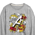 thumbnail image 3 of Marvel The Avengers - Scribble Doodles - Toddler And Youth Long Sleeve Graphic T-Shirt, 3 of 5