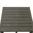 thumbnail image 3 of SOL HOME Outdoor Classic Weather-Resistant Acacia wood End Table, Gray wash, 3 of 6