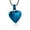 Blue, variant on Heart Cremation Urn Necklace for Pet Ashes Urn Necklace with Pawprint Pet Paw Ashes Necklace for Dog / Cat Pet Memorial Keepsake Jewelry