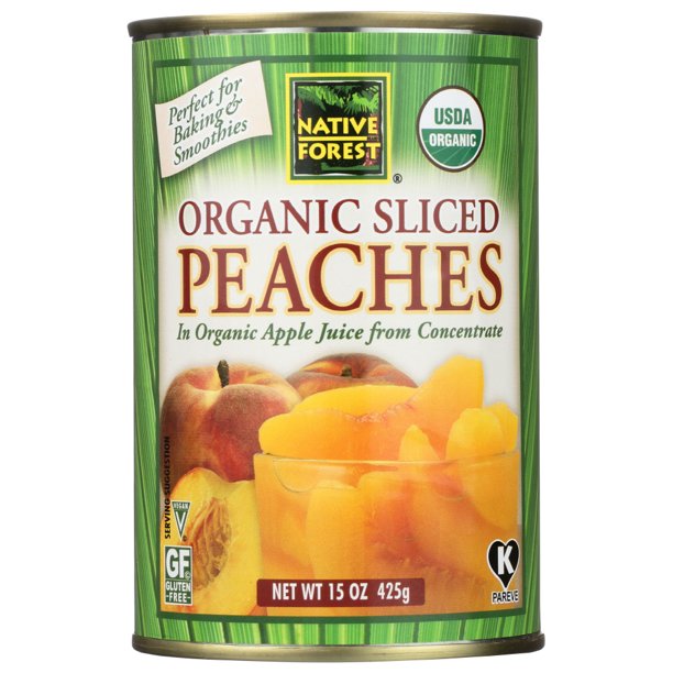 Native Forest Organic Sliced Peaches, 15 Oz