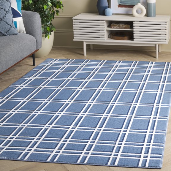 Safavieh Groove Knot Geometric Area Rug, Blue/Ivory, 8' x 10'