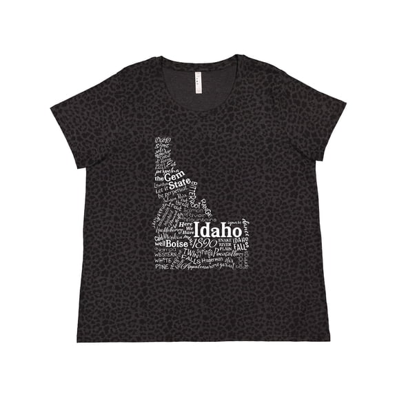 Inktastic Idaho State Word Salad Women's Plus Size T-Shirt